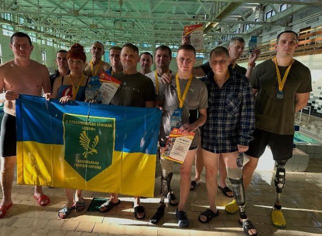 Слобожанська бригада «Скіф» перемогла на чемпіонаті плавальників гвардійців України