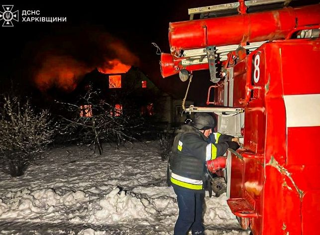 Пошкодження внаслідок обстрілу Харківщини: Пожежі та постраждалі