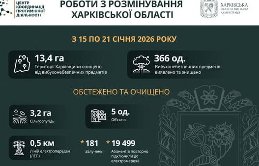 Харківщина: Піротехніки ліквідують загрозу мін та обстежують лінію електропередач