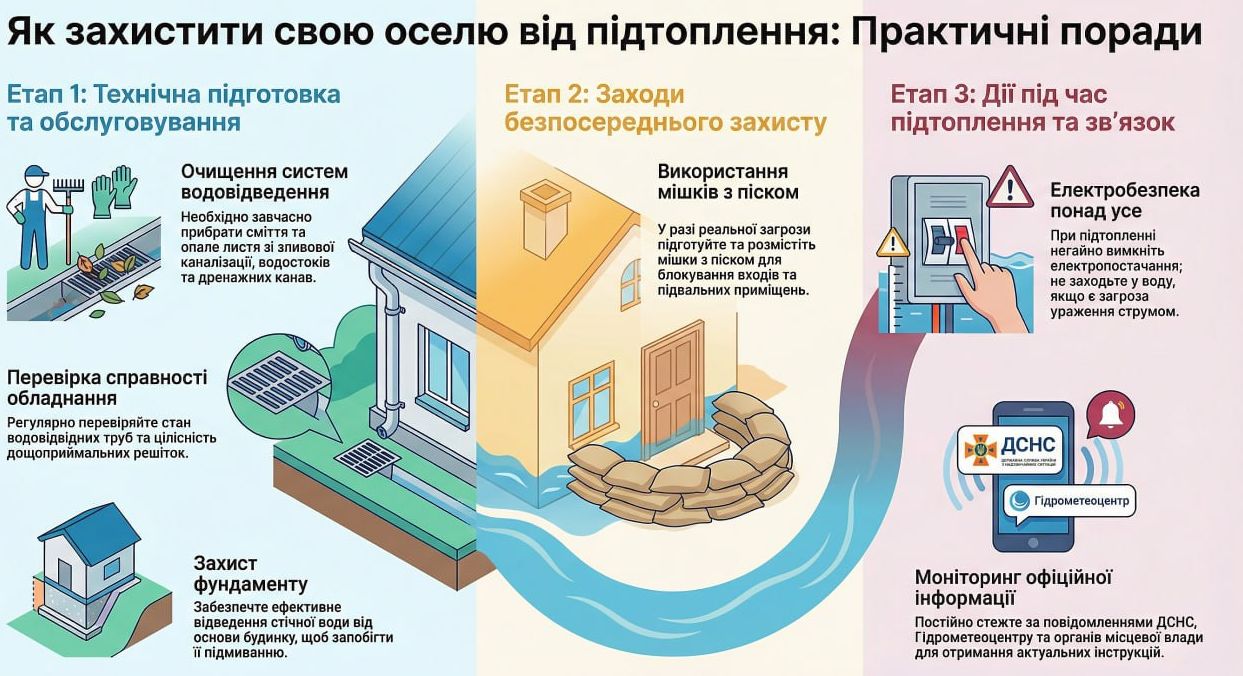 Як захистити житло від підтоплення: поради рятувальників Харківщини