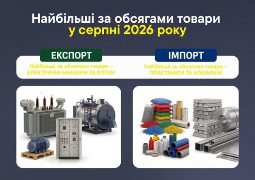 Зовнішня торгівля Харківщини: підсумки серпня